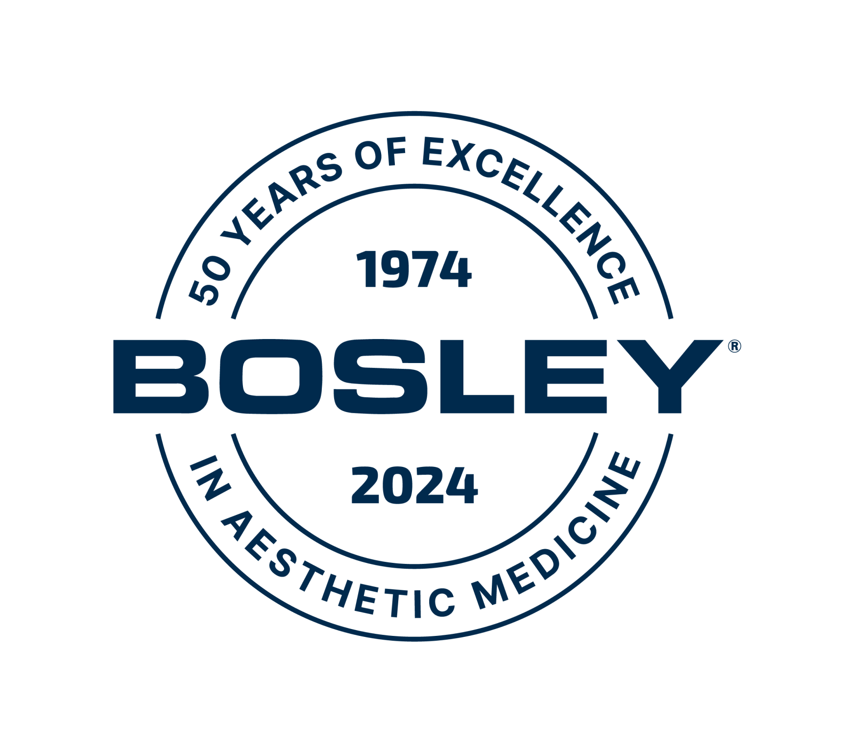 Bosley Aesthetics Medicine Seal - 50 Years of Excellence